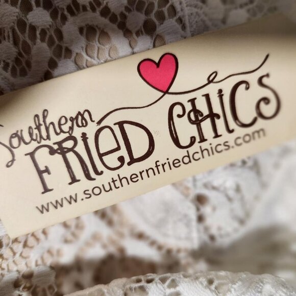 NWT Southern Fried Chics Lace long Sleeve Wedding Dress Hi-Lo Sz XXXL MSRP$150 - Picture 6 of 13